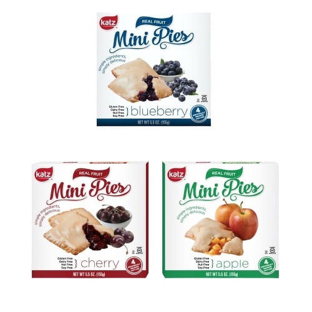 Katz Gluten Free Mini Pies - ABC PACK | Gluten Free, Dairy Free, Nut Free, , Kosher| 3 Pack