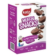 Katz Gluten Free Muffin Snacks - Fudge Brownie | Gluten Free, Dairy Free, Nut Free, Soy Free, Kosher | (3 Pack, 6.0 Ounce Each)