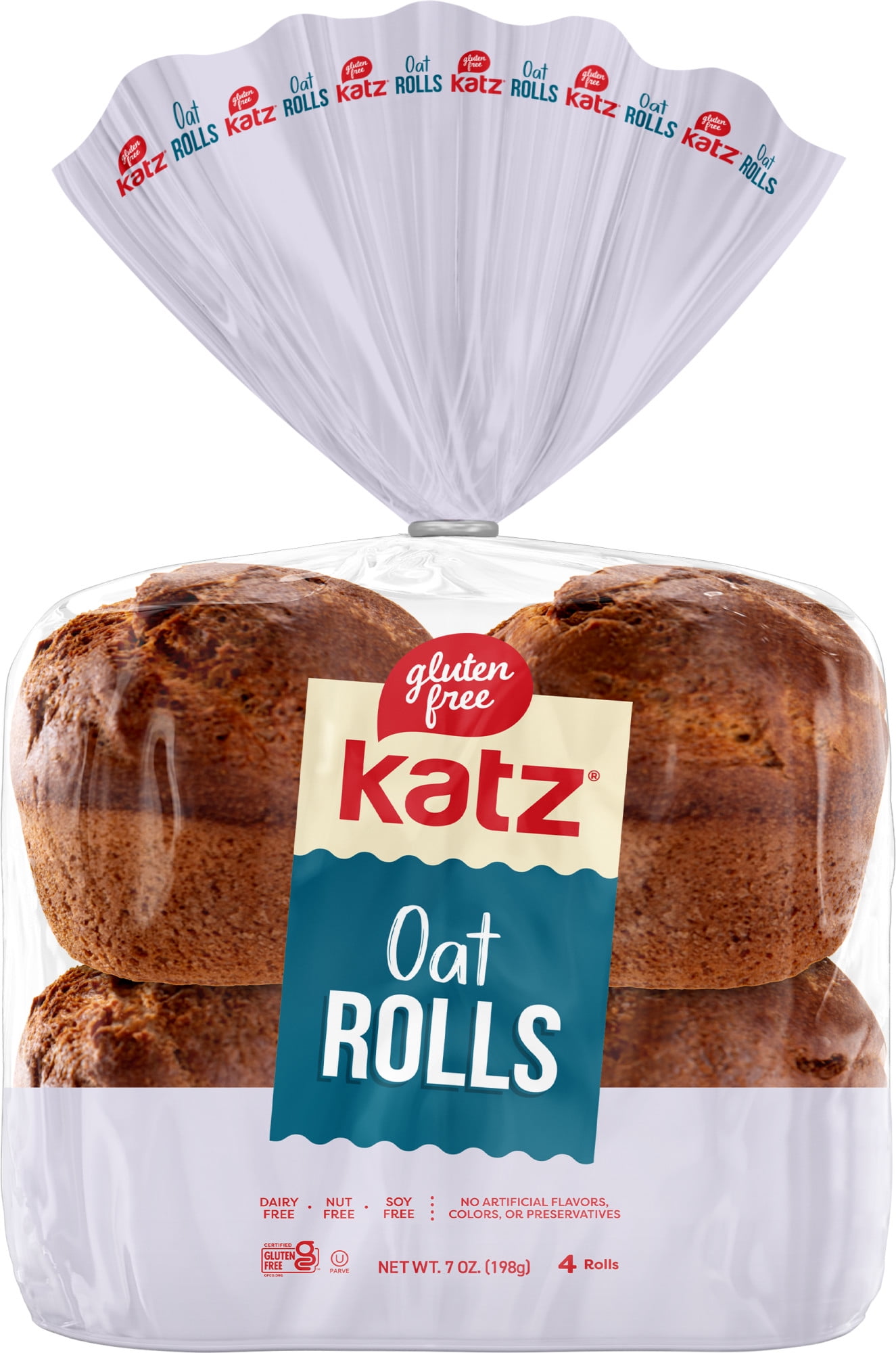 Katz Gluten Free Oat Rolls Gluten Free, Dairy Free, Nut Free, Soy Free