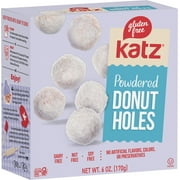 Katz Gluten Free Powdered Donut Holes |Gluten Free, Dairy Free, Nut Free, Soy Free, Kosher | (1 Pack, 6.0 Ounce Each)