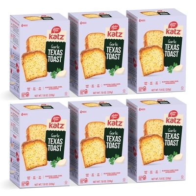 Katz Gluten Free Texas Toast |Gluten Free, Dairy Free, Nut Free, Soy Free, Kosher| (6 Pack, 7.76 Ounce Each)