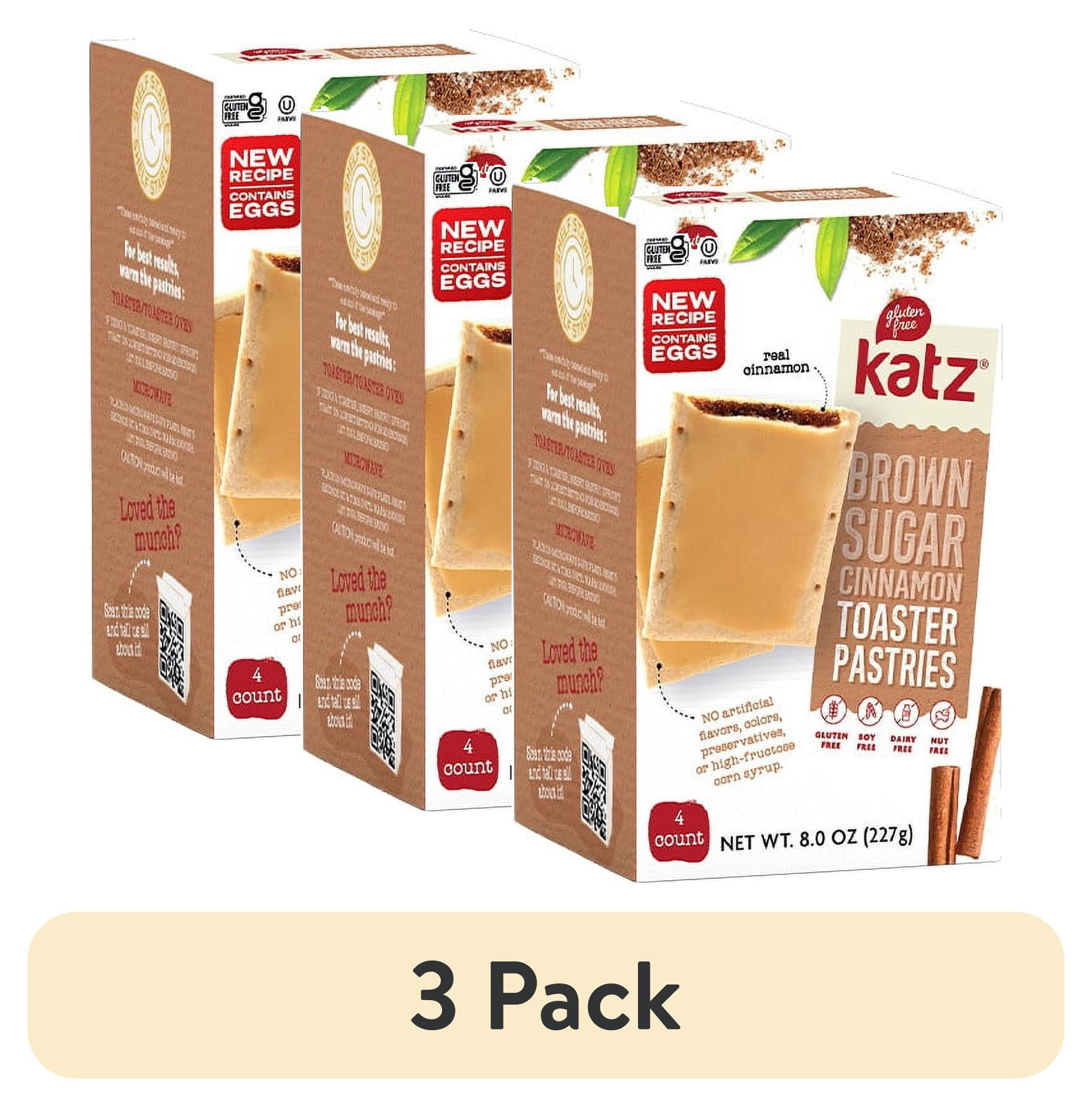 (3 pack) Katz Gluten Free Toaster Pastries Cinnamon Gluten Free