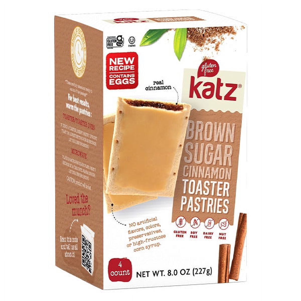Katz Gluten Free Toaster Pastries Cinnamon Gluten Free, Dairy Free