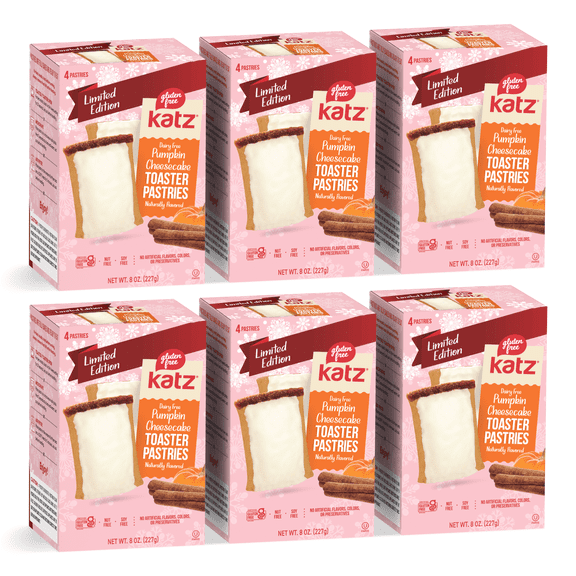 Toaster Pastries - Pumpkin Cheesecake |Gluten Free, Dairy Free, Nut Free, Soy Free, Kosher | (6 Pack, 8.0 Ounce Each)