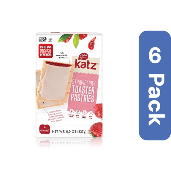 Katz Pastry Truffle Strawberry 8 oz (Pack Of 6)