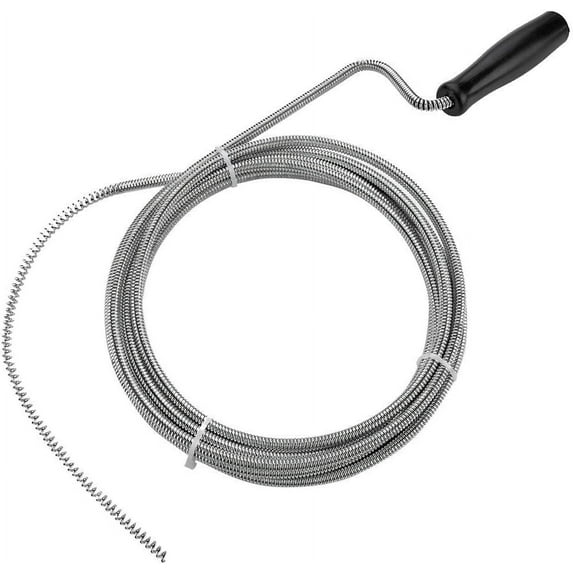 Katzco 743841486854, 10 ft, Silver, Flexible Wand Drain Snake 10 Pack