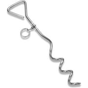 Katzco Chrome Dog Stake - Heavy-Duty Tie-Out - for Dogs