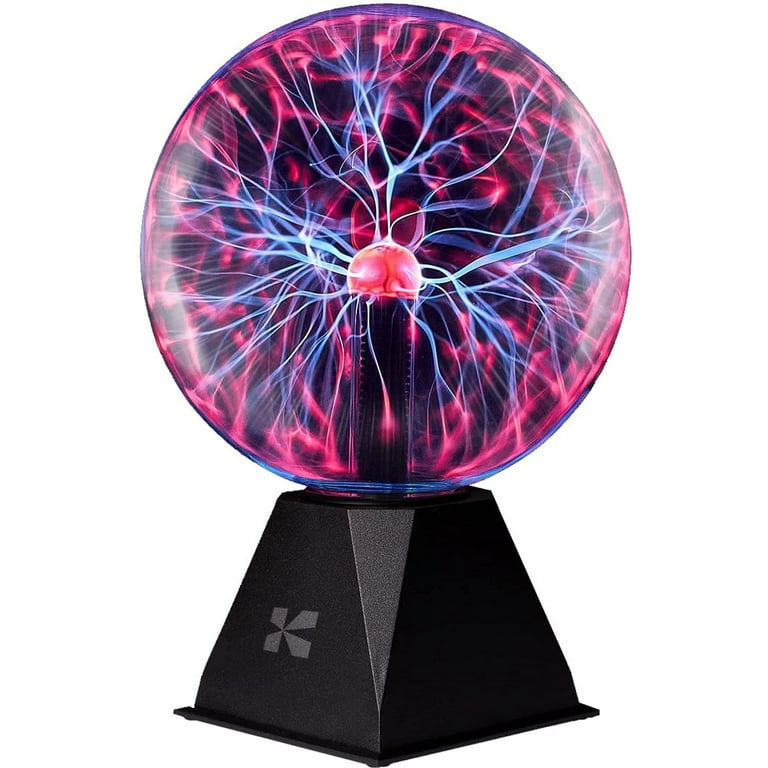 Katzco Modern 8 Inch Plasma Ball Globe - Nebula Thunder Lightning 