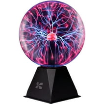 Katzco Plasma Ball - Scientific Set With A Lightning Charged Bulb - Nebula, Lightning