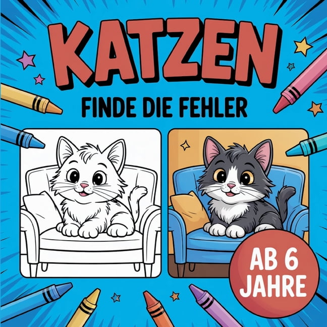 Katzen: Finde die Fehler, (Paperback)