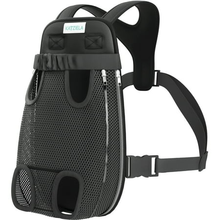 Katziela Kangaroo Pouch Pet Carrier - Breathable Mesh - Dog, Cat and Puppy Front Carrier (Extra Large)