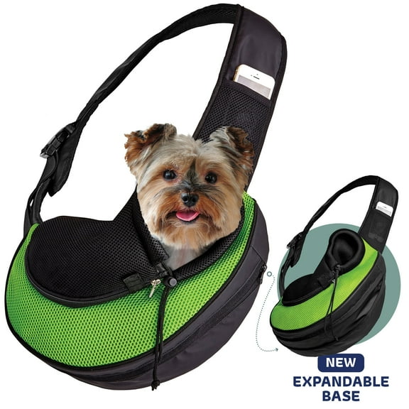 Katziela Pet Carrier Sling Bag, Airline Approved, Green