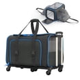thumbnail image 1 of Katziela Rolling Rover Airline Compliant Expandable Wheeled Pet Carrier Pack 1, 1 of 6