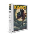 thumbnail image 1 of Kaua'i, Hawaii, Palm and Moon (19x27 inches, Premium 500 Piece Jigsaw Puzzle for Adults and Family, Made in USA), 1 of 4