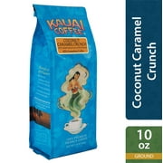 Kauai Coffee Coconut Caramel Crunch Hawaiian Ground Coffee, 10 Ounce Bag