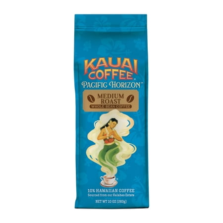 Kauai Coffee Whole Bean Smooth Non Bitter Pure Arabica 10oz 1 Pack
