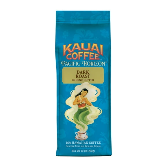 Kauai Coffee® Koloa Estate Dark Roast Arabica, Ground Coffee, Bag 10 oz