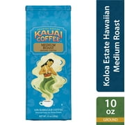 Kauai Ground Coffee Koloa Estate Hawaiian, Medium Roast, 10 oz Package