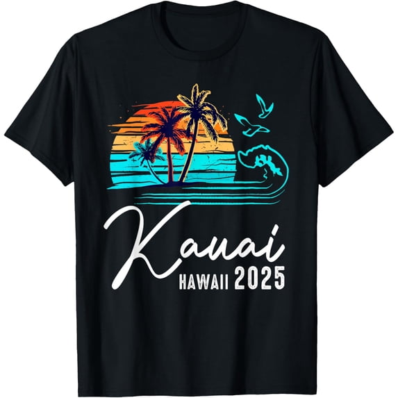 Kauai Hawaii 2025 Summer Vacation Matching Family Group T-Shirt Unisex S-5XL Hot Trending Shirt, Vintage Birthday Gift
