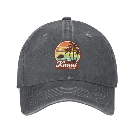 Kauai Hawaii Cowboy Hat Baseball Hat Trucker Hat For Men Women Retro Denim Hats Baseball Cap Dad Hat