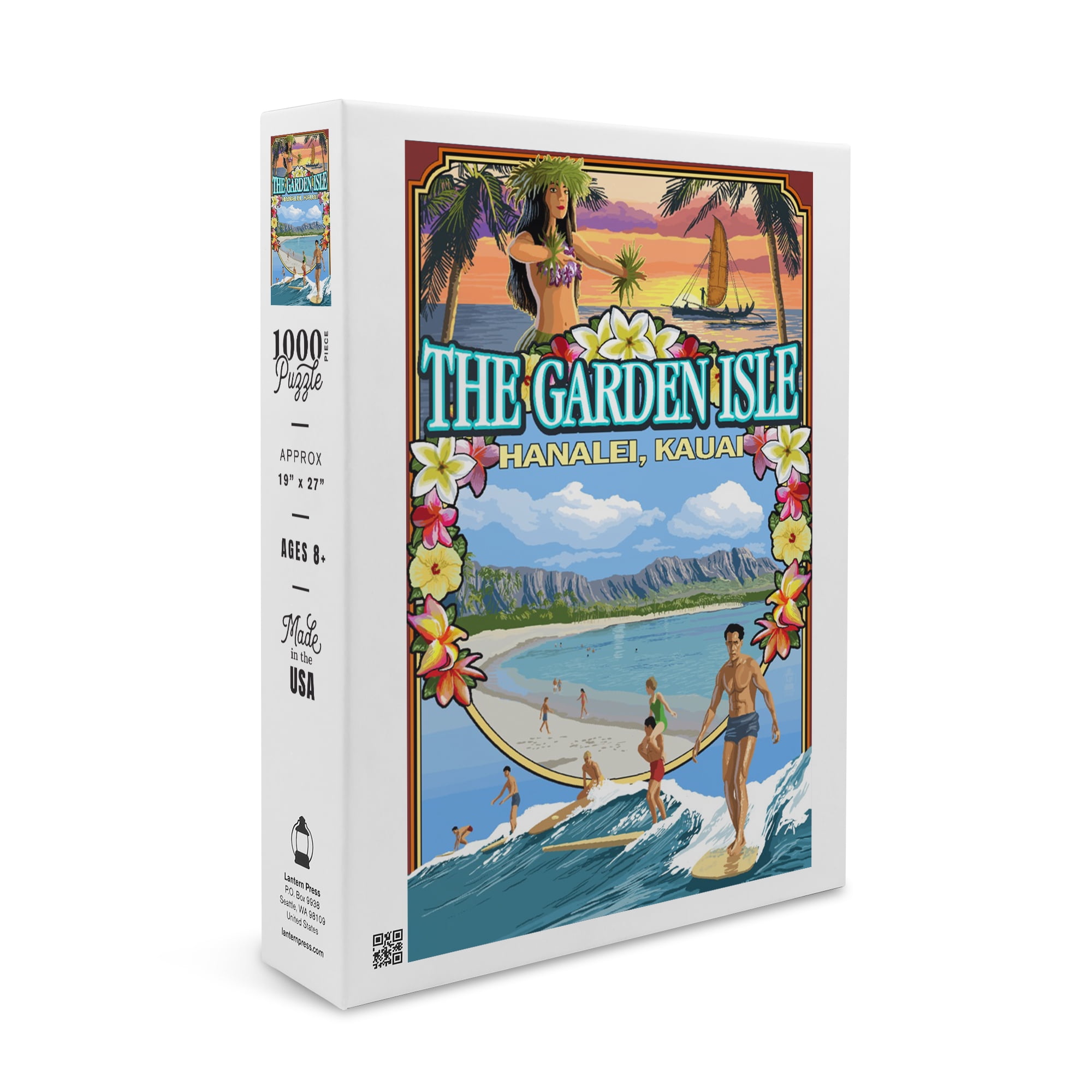 Kauai, Hawaii, The Garden Isle Montage (1000 Piece Puzzle, Size 19x27