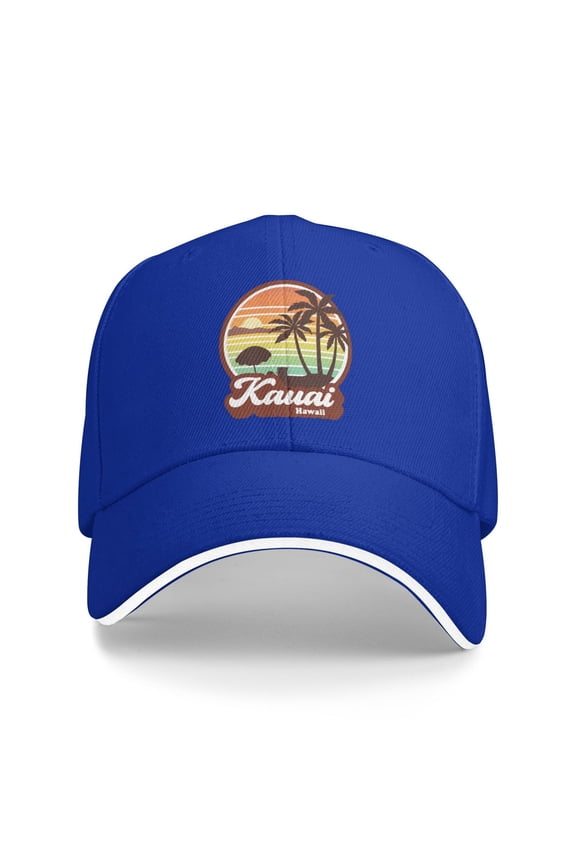 Kauai Hawaii Unisex Adult Baseball Caps Adjustable Casquette Dad Hat Sandwich Cap Outdoors Headwear