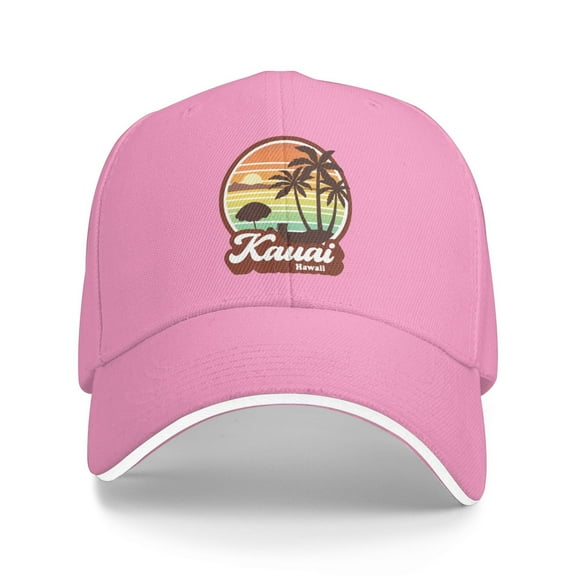 Kauai Hawaii Unisex Sandwich Cap Classic Baseball Capunisex Adjustable Casquette Dad Hat