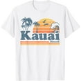 thumbnail image 1 of Kauai Hawaii Vintage Beach Summer Surfing 70S Retro Hawaiian T-Shirt Unisex S-5XL Hot Trending Shirt, Vintage Birthday Gift, 1 of 2