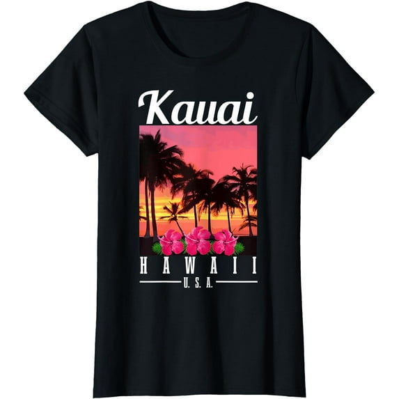 Kauai Hawaiian Islands Hawaii Surf Beach Vintage Surfer T-Shirt T-shirts