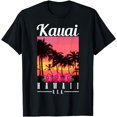 thumbnail image 1 of Kauai Hawaiian Islands Hawaii Surf Beach Vintage Surfer T-Shirt, 1 of 3