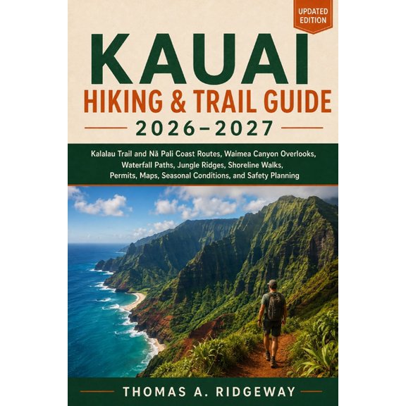 Kauai Hiking & Trail Guide 2026-2027: KAUAI HIKING & TRAIL GUIDE 2026-2027Kalalau Trail and N Pali Coast Routes, W, (Paperback)