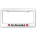 thumbnail image 1 of Kauai Love with Hearts License Plate Frame, 1 of 1
