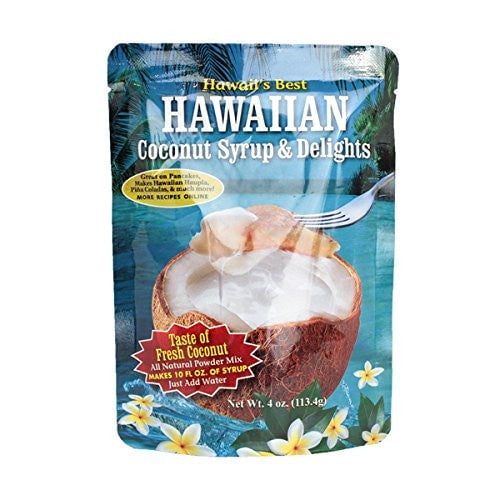 Kauai Tropical Syrup Hawaiis Best Coconut Syrup & Delights, 4 oz