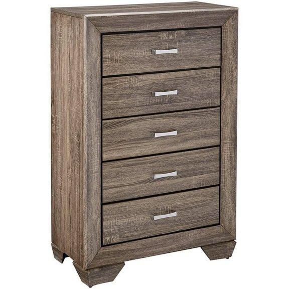 Kauffman 5-drawer Chest Washed Taupe