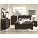 Kauffman Bedroom Set with High Straight Headboard