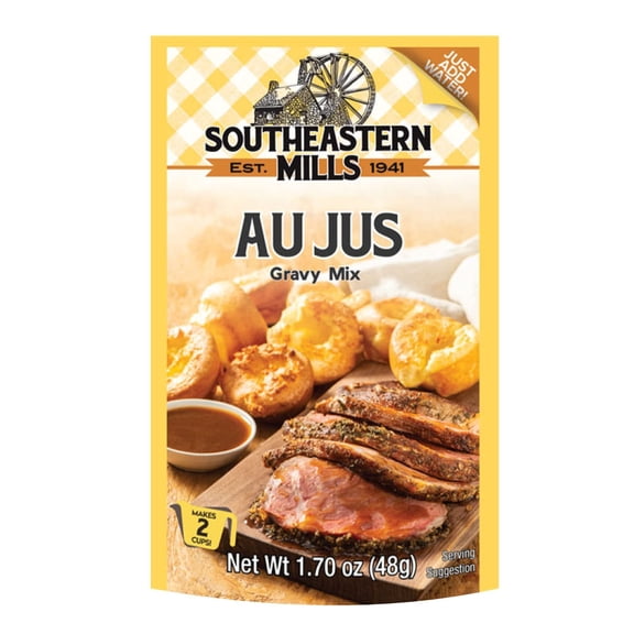 Kauffman Orchards Au Jus Gravy Mix by Southeastern Mills, 1.7 Oz. Pack of 6
