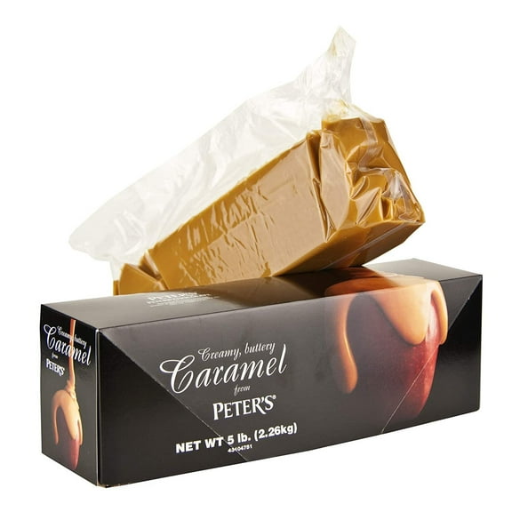 Kauffman Orchards Creamy Caramel Block For Caramel Apples and Candy Making, 5 Lb. Pack of 3