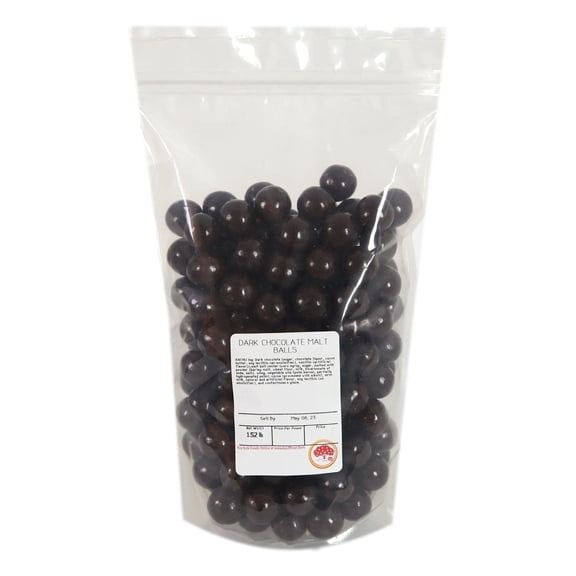 Kauffman Orchards Dark Chocolate Covered Malt Balls Candy, Bulk 1.5 Lb. Bag Pack of 3