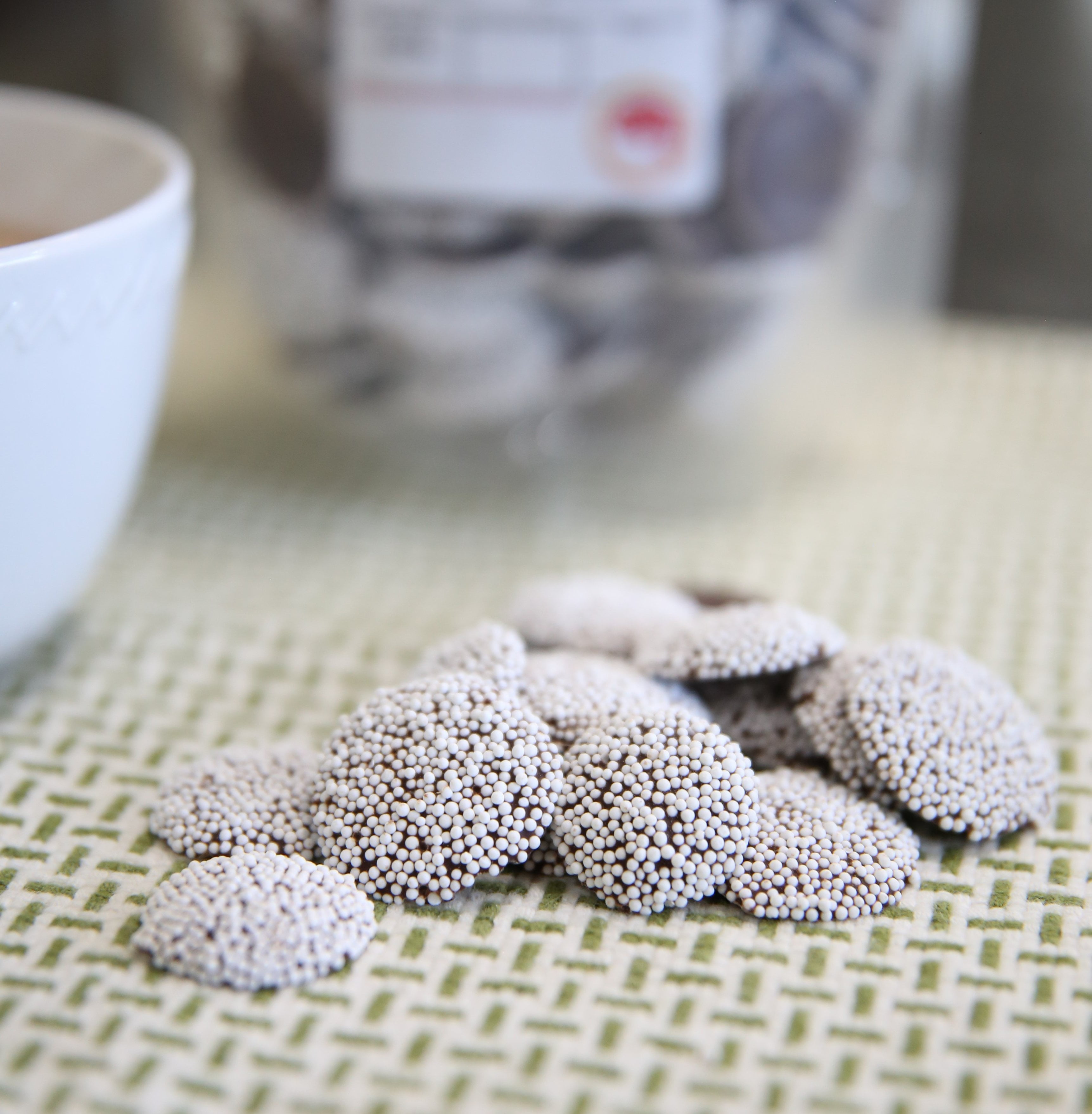 Kauffman Orchards Dark Chocolate Nonpareils Candy, Bulk 14 Ounce Bag