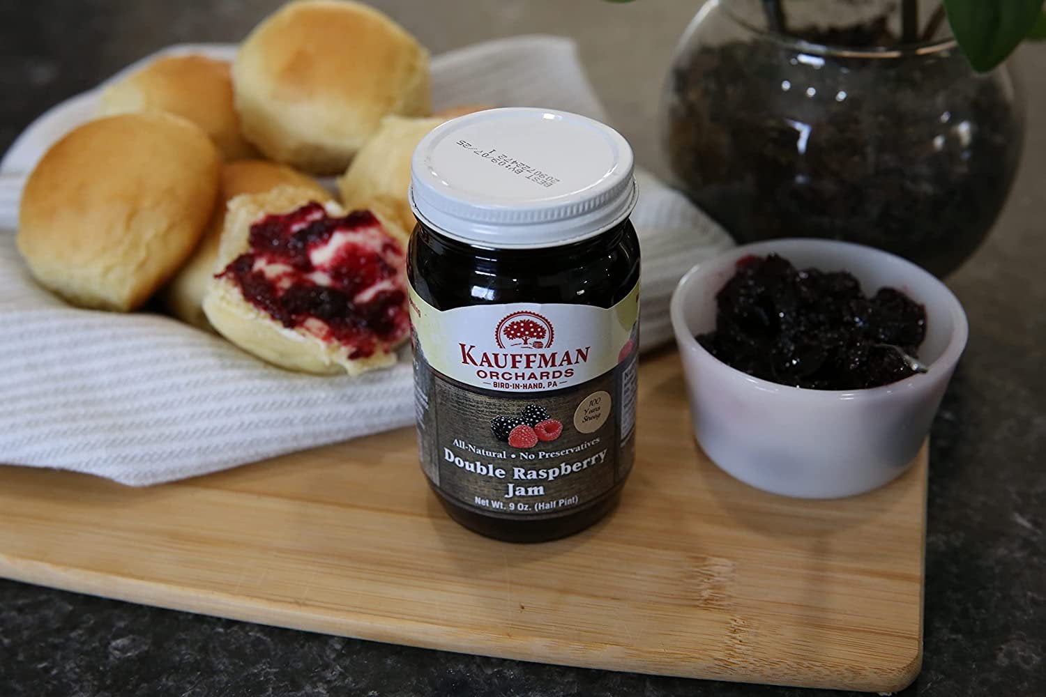 Kauffman Orchards Double Raspberry Jam, All Natural, No Preservatives ...
