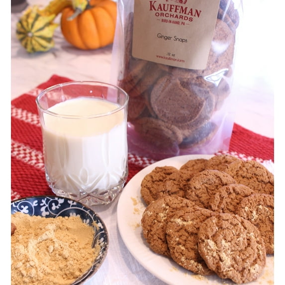 Kauffman Orchards Ginger Snap Cookies, 12 Ounce Bag