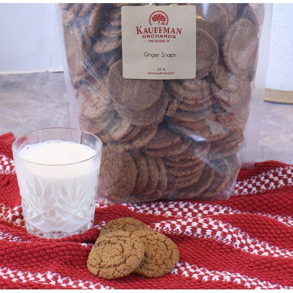 Kauffman Orchards Ginger Snap Cookies, Bulk 3.5 Pound Bag