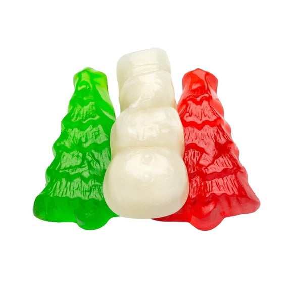 Kauffman Orchards Gummi Trees and Snowmen, 1 Pound Bag