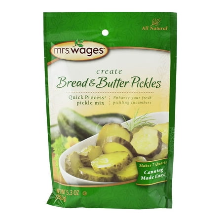 Kauffman Orchards Mrs. Wages Bread & Butter Pickle Mix, 5.3 Oz. Case of 12