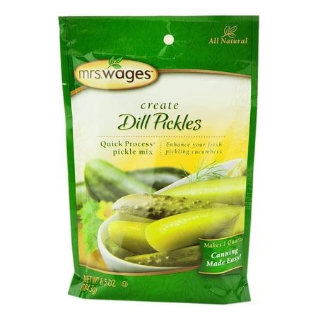 Kauffman Orchards Mrs. Wages Dill Pickle Canning Seasoning Mix, 6.5 Oz. Case of 12