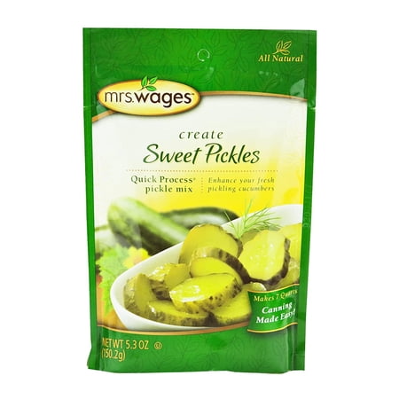 Kauffman Orchards Mrs. Wages Sweet Pickle Canning Seasoning Mix, 5.3 Oz. Case of 12