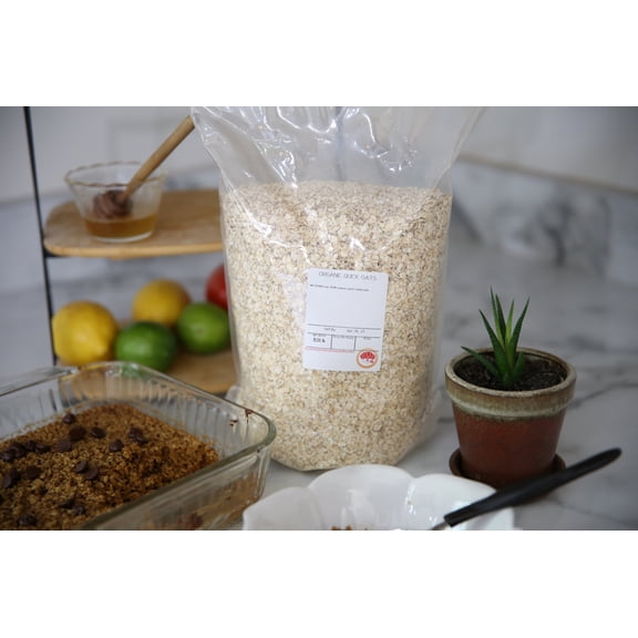 Kauffman Orchards Organic Quick Oats In Bulk, 9 Pound Bag
