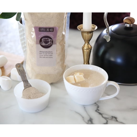 Kauffman Orchards White Chocolate Instant Cappuccino Hot Drink Mix, Bulk 5 Pound Bag