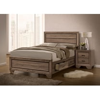 Kauffman Storage Bedroom Set with High Straight Headboard