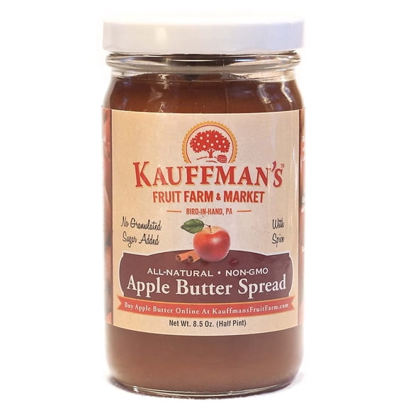Kauffman's Fruit Farm Homemade Cinnamon Apple Butter Spread, 8.5 Oz. Pack of 6